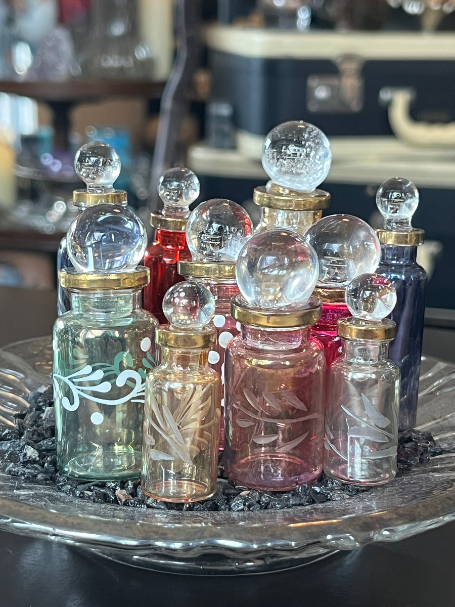 Glass Miniature Perfume Bottles – The Magenta Rose House