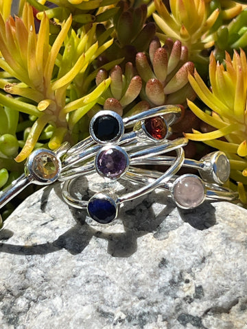 Silver Ring w/ Semi Precious Stone