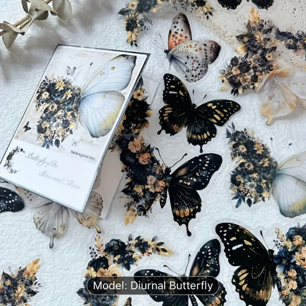 Butterfly of the Stars & Moon Stickers