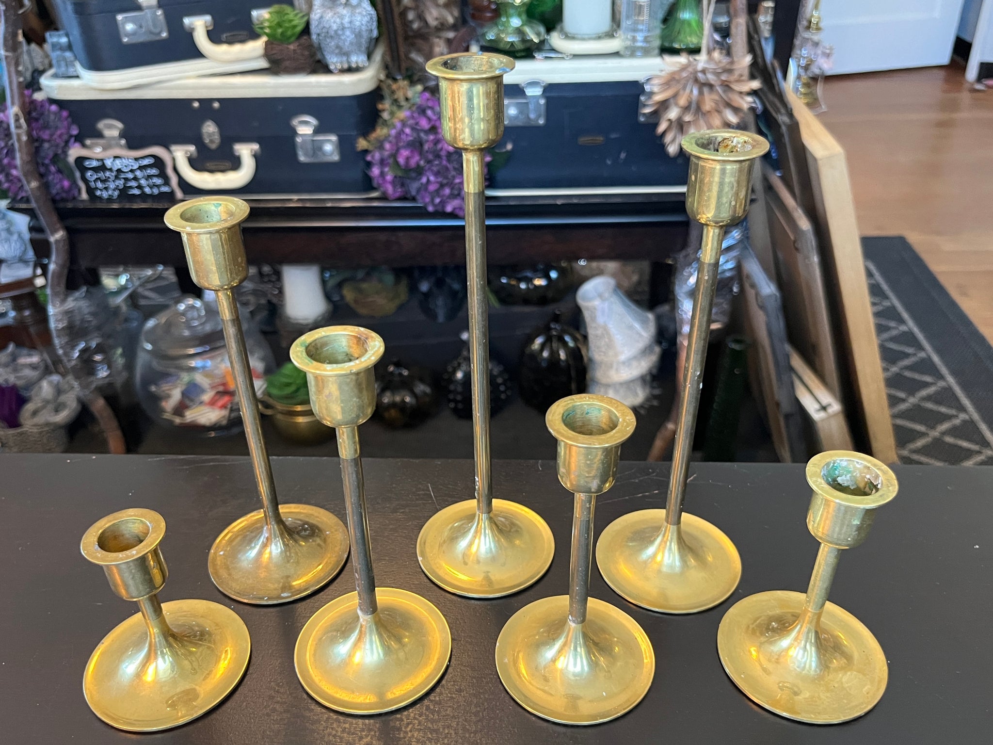 Vintage Brass Candle Sticks