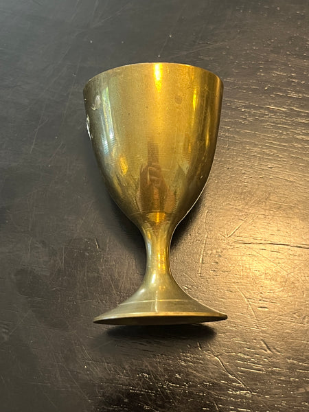 Vintage Brass Chalice 3"