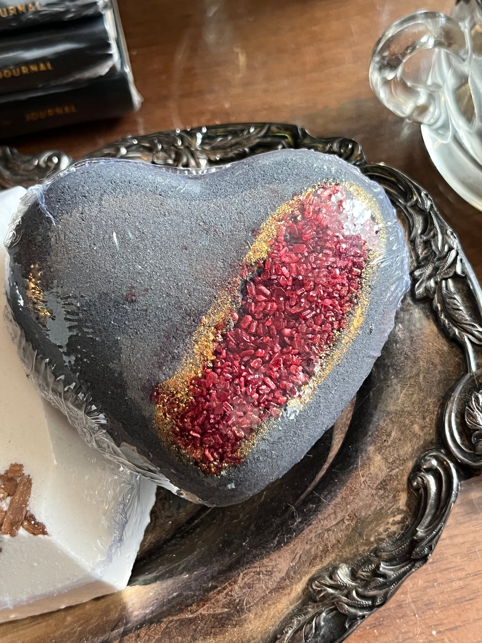 Red Heart Detox Charcoal Bath Bomb