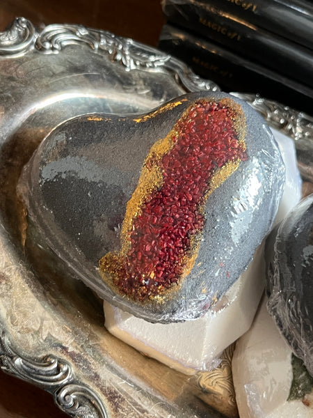 Red Heart Detox Charcoal Bath Bomb